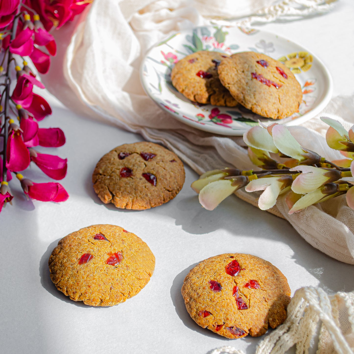 Ginger Cranberry cookies