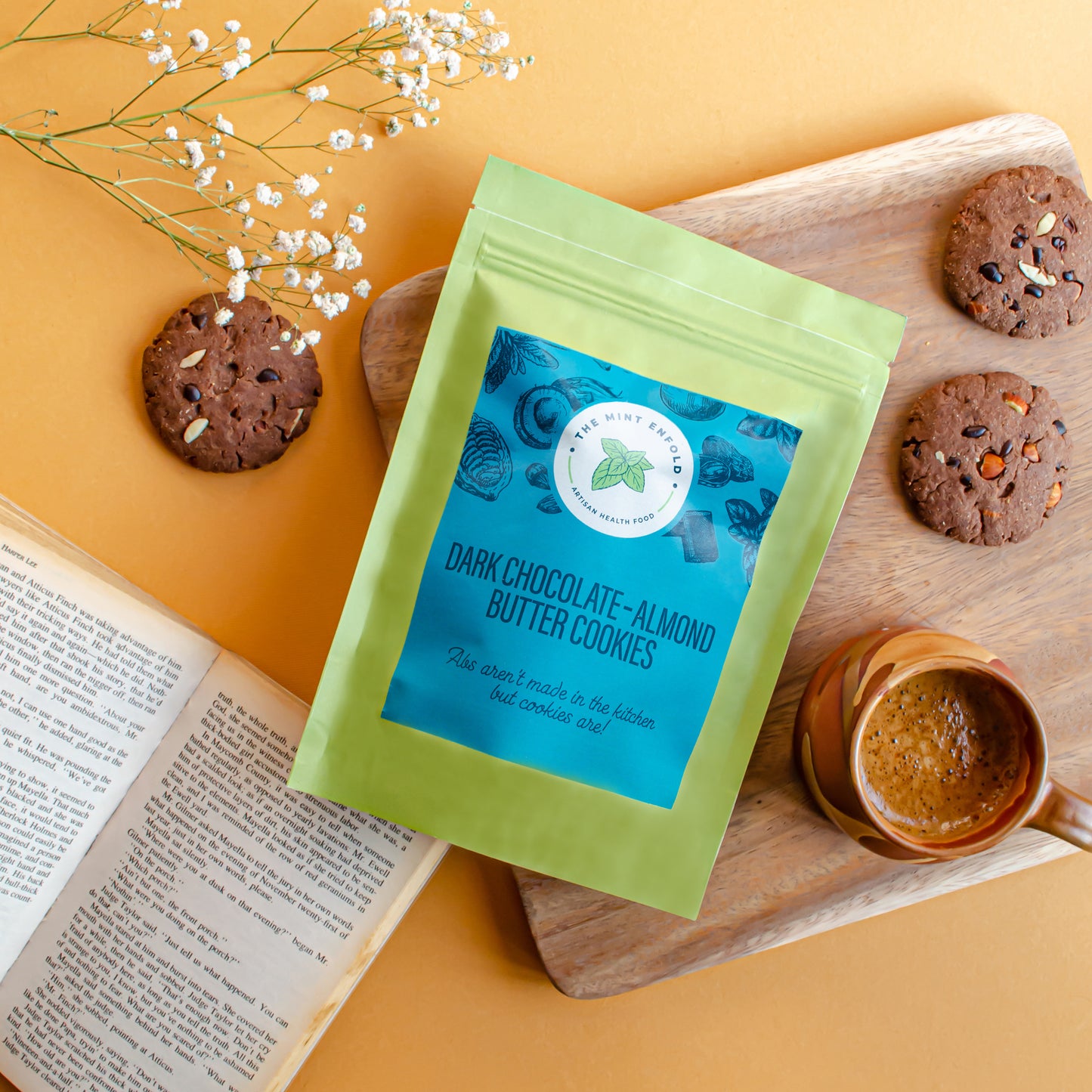 Dark Chocolate Almond Butter cookies