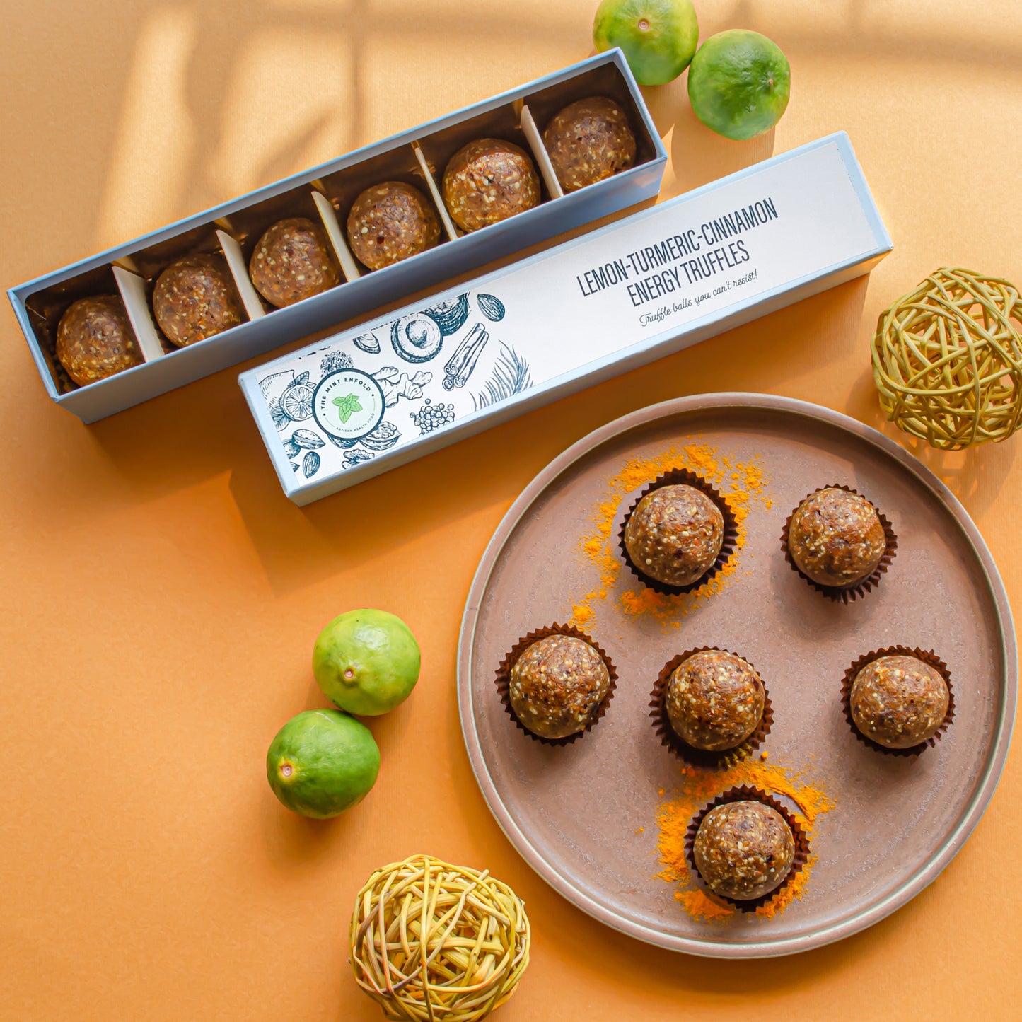Lemon-turmeric-cinnamon Energy Truffle