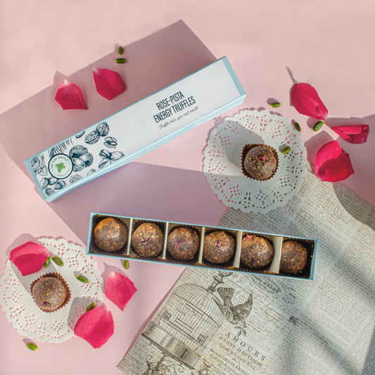 Rose-Pista Energy Truffles