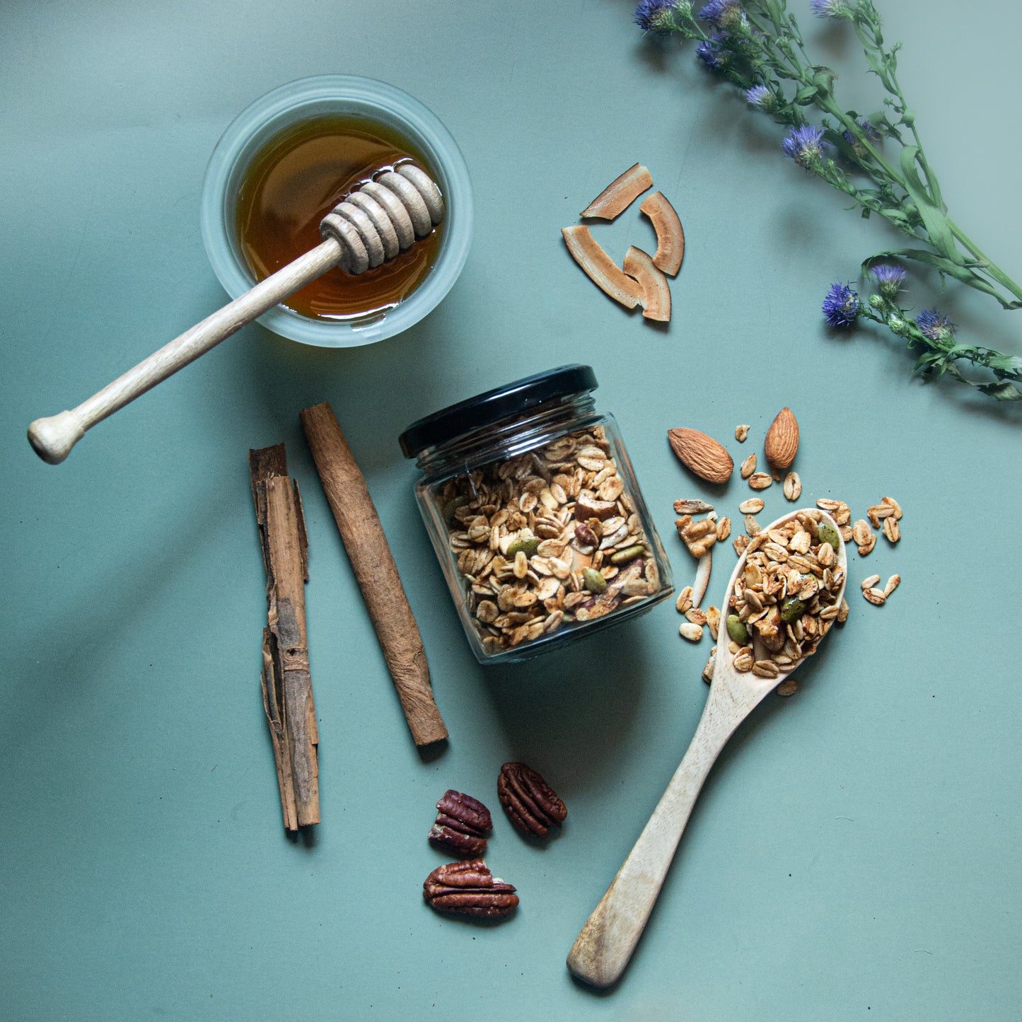 Maple-Cinnamon-Pecan Granola