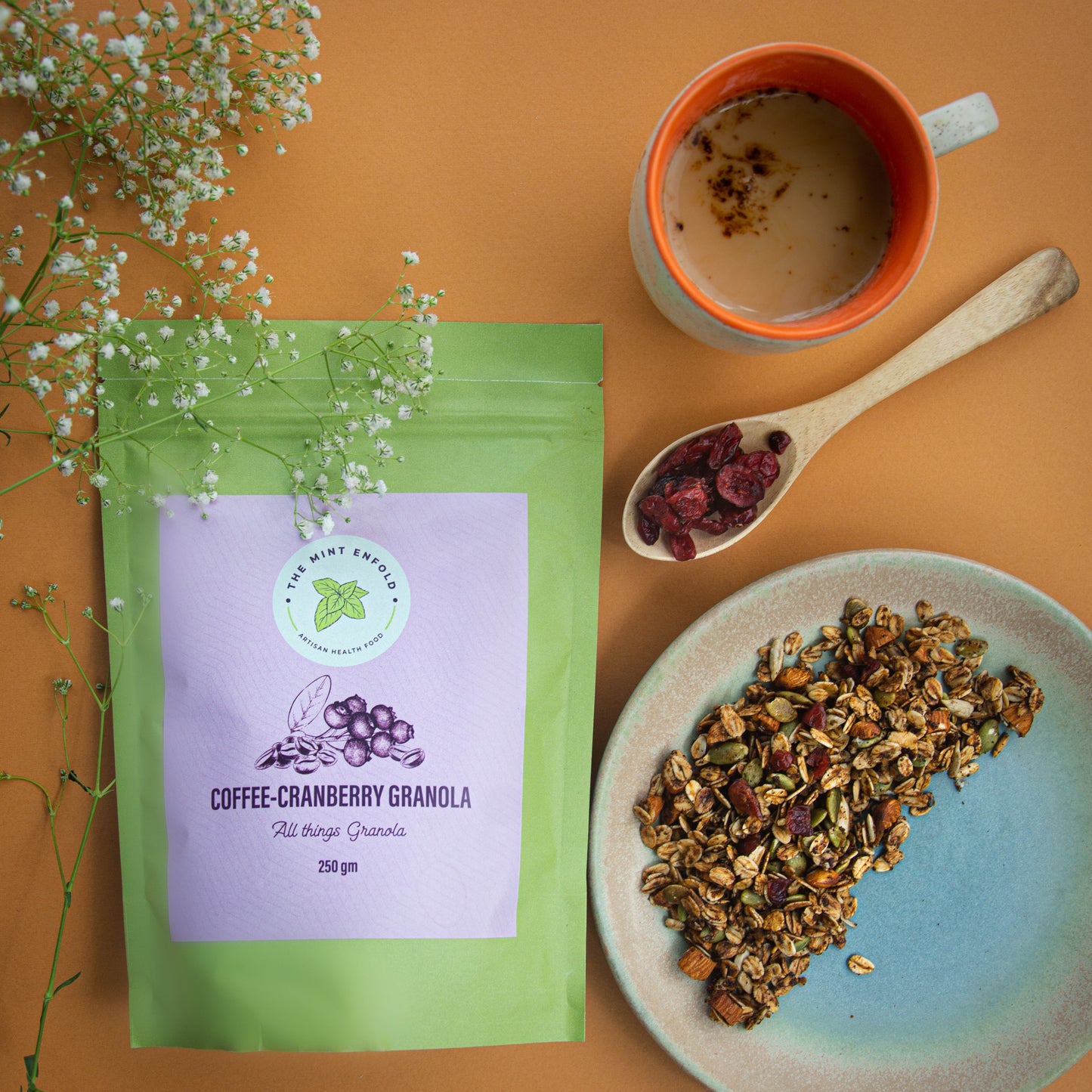 Coffee-Cranberry Granola