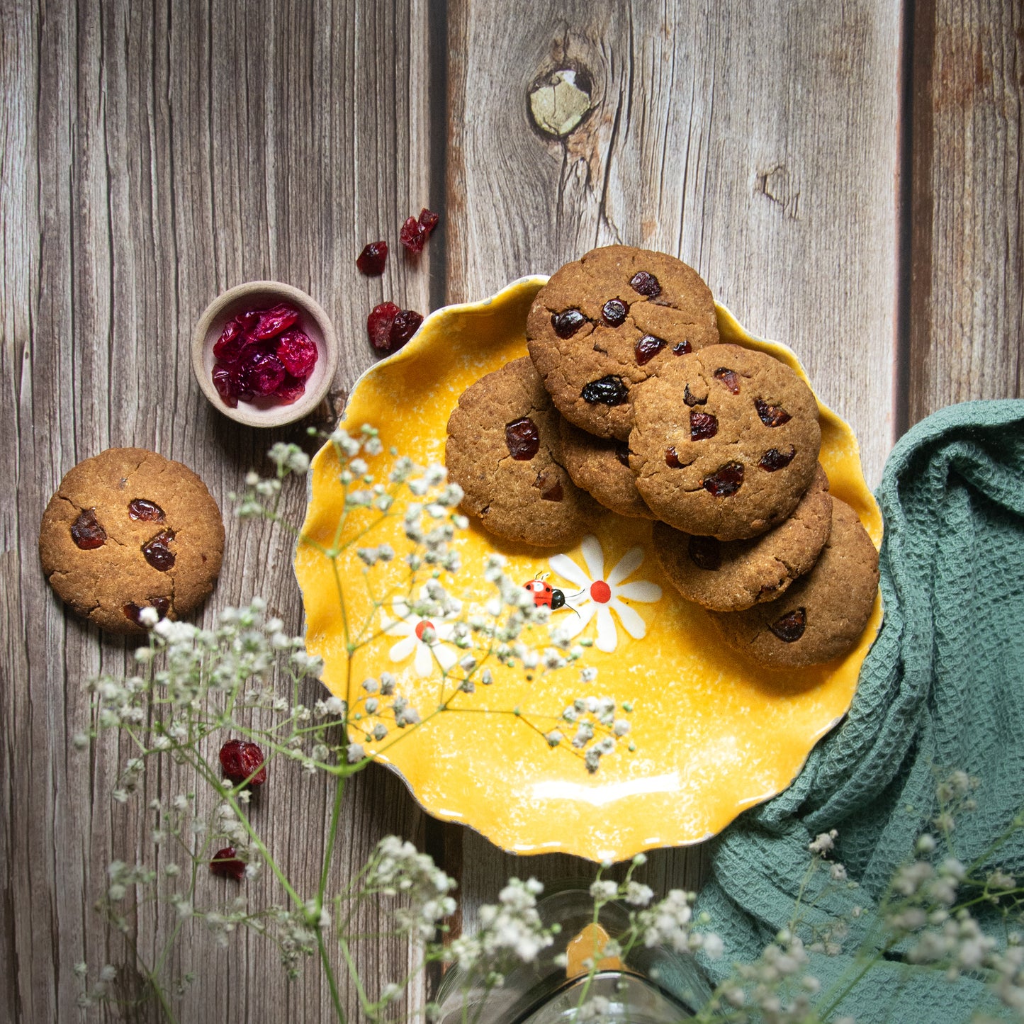 Ginger Cranberry cookies