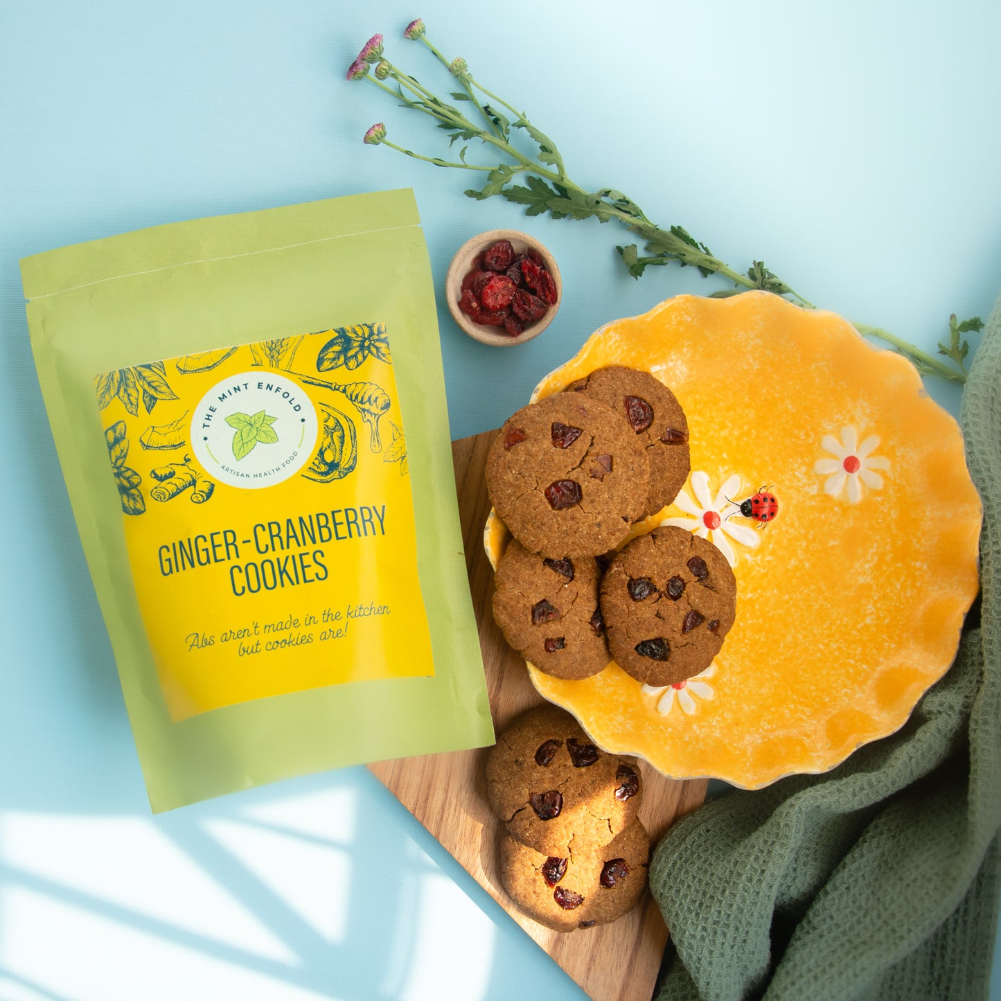 Ginger Cranberry cookies