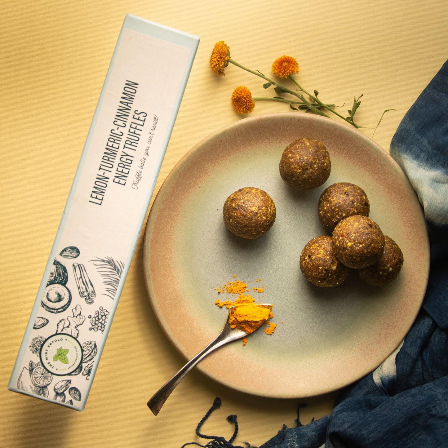 Lemon-turmeric-cinnamon Energy Truffle