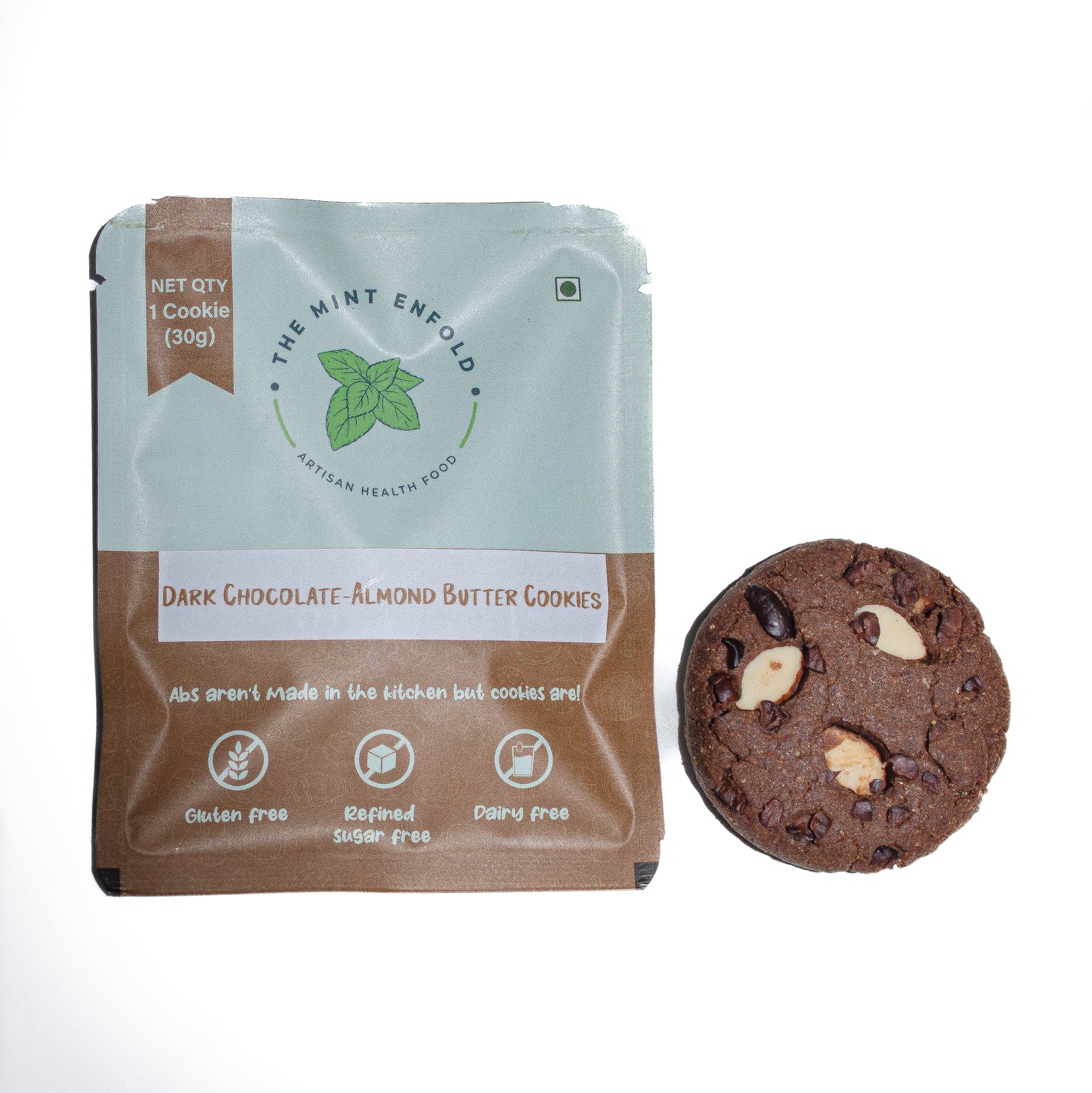 Dark Chocolate Almond Butter cookies