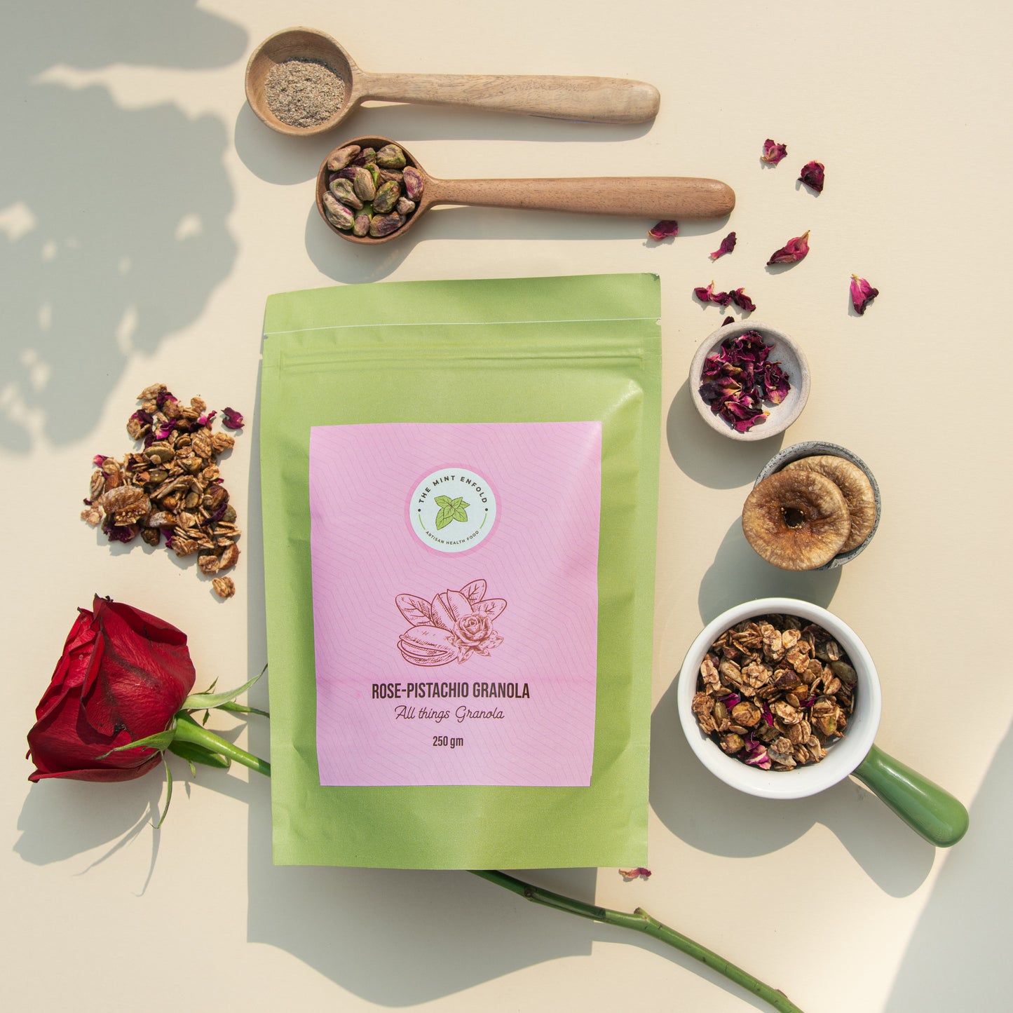 Rose-Pistachio Granola